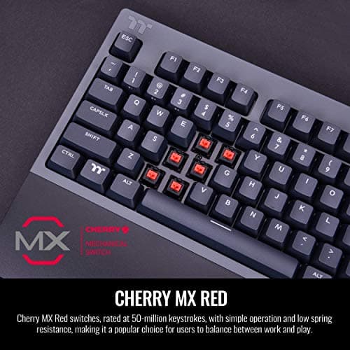 Thermaltake W1 Wireless/Bluetooth/Wired Standard Cherry MX Red Mechanical Keyboard image