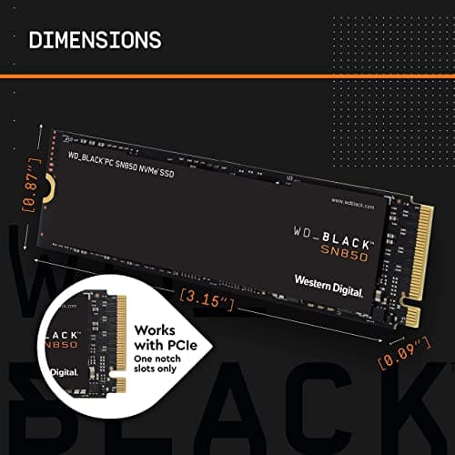 Western Digital Black SN850 1TB SSD M.2-2280 PCIe 4.0 x4 NVMe image
