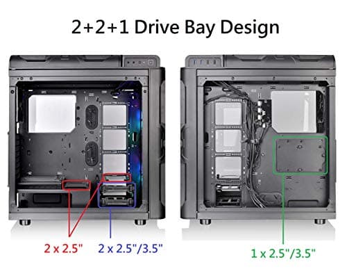 Thermaltake Level 20 RS ARGB ATX Mid Tower Black with Tempered Glass Side Panel and USB 3.2 Gen 1 Type-A USB 2.0 Type-A image