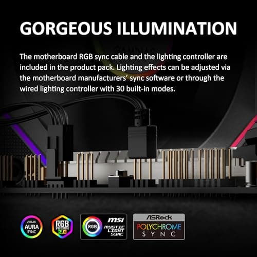 GAMDIAS AEOLUS P2 120mm Black Addressable RGB PWM 74.97 CFM image