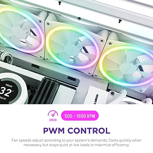 NZXT F140 RGB DUO 140mm White Addressable RGB PWM image