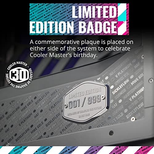 Cooler Master Cosmos Infinity 30th Anniversary ATX Full Tower Black / Silver Tempered Glass Side Panel image