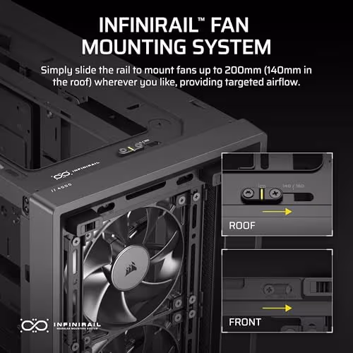 Corsair FRAME 4000D RS Modular ATX Mid-Tower PC Case - Black image