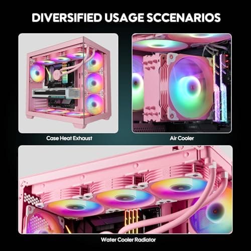 Vetroo SA-120 120mm Pink PWM ARGB image