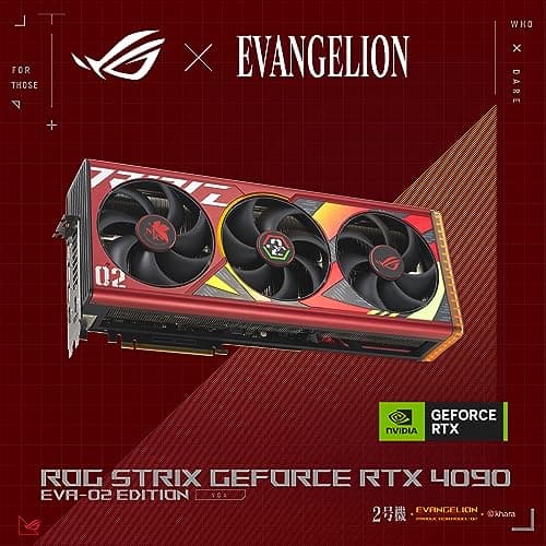Asus ROG STRIX OC EVA-02 GeForce RTX 4090 24GB GDDR6X Red / Black image