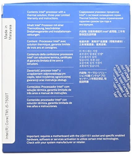 Intel Core i5 7500T 2.7 GHz 4-Core LGA1151 image