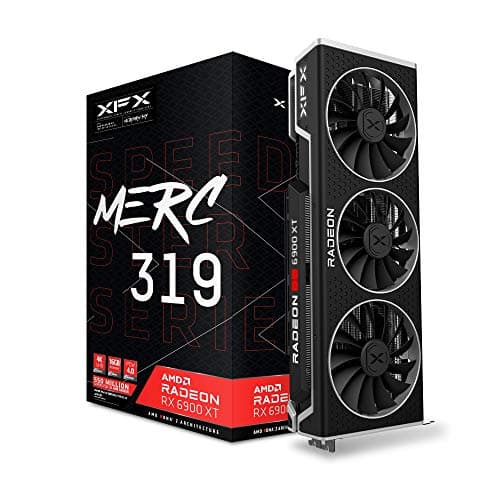 XFX Speedster MERC 319 AMD Radeon RX 6900 XT Black Gaming Graphics Card with 16GB GDDR6, HDMI 2 x DP USB-C, AMD RDNA 2 main image