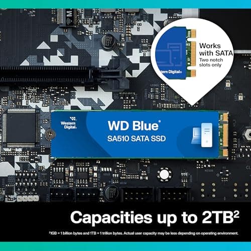 Western Digital Blue SA510 1TB M.2-2280 SSD SATA image
