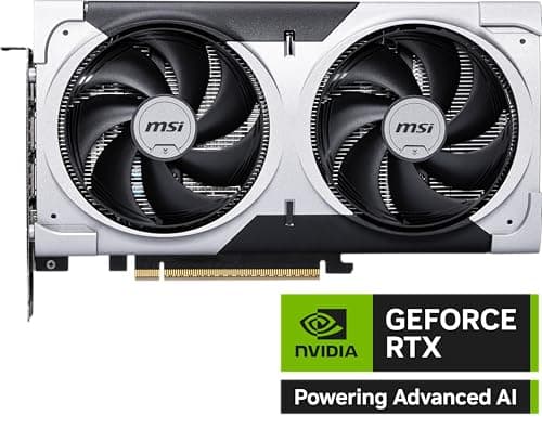 MSI VENTUS 2X PLUS OC GeForce RTX 5060 Ti 8GB GDDR7 Black / Gray image