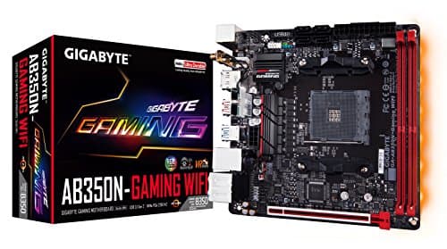 GIGABYTE GA-AB350N-Gaming WIFI (AMD/Ryzen AM4/B350/RGB Fusion/HDMI/DP/M.2/SATA/USB 3.1 Type-A/Wifi/Mini ITX/DDR4 Motherboard) main image