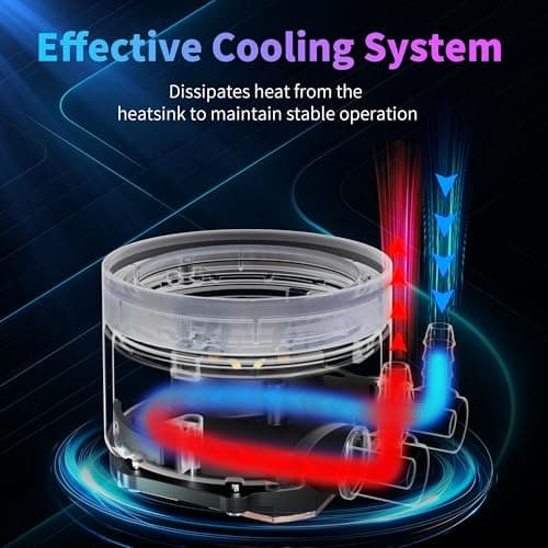 Minorsonic ARGB CPU Cooler 240mm Black image