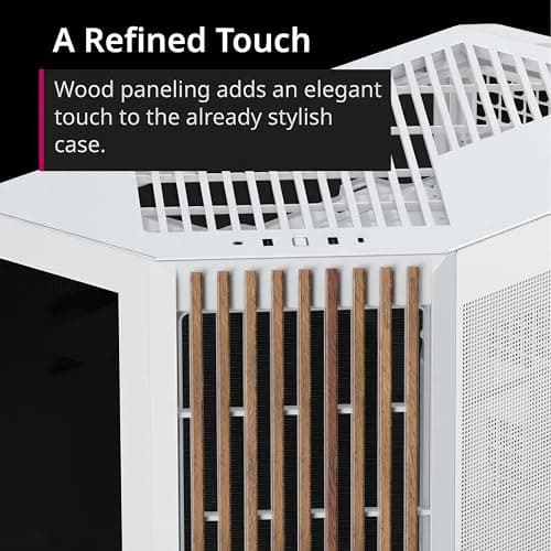 APNX V1 ATX Mid Tower White / Brown Tempered Glass Side Panel image