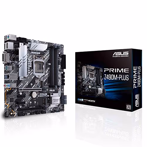 ASUS Prime Z490M-PLUS LGA 1200 Micro-ATX Motherboard image