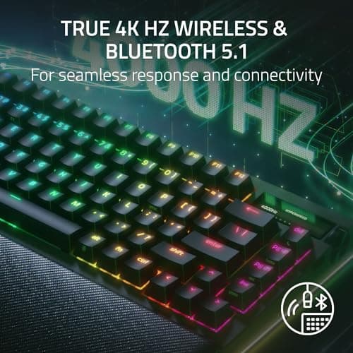 Razer BlackWidow V4 Pro 75% RGB Wireless/Bluetooth Mini Gaming Keyboard image
