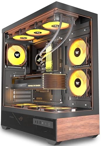 KEDIERS P6 Wood Black 5 ARGB Fans main image