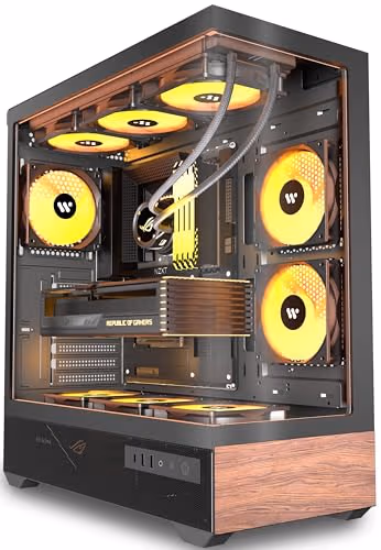 KEDIERS P6 Wood Black 5 ARGB Fans image
