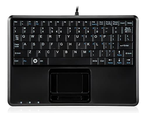 Perixx PERIBOARD-510H PLUS Wired Mini With Touchpad Keyboard image