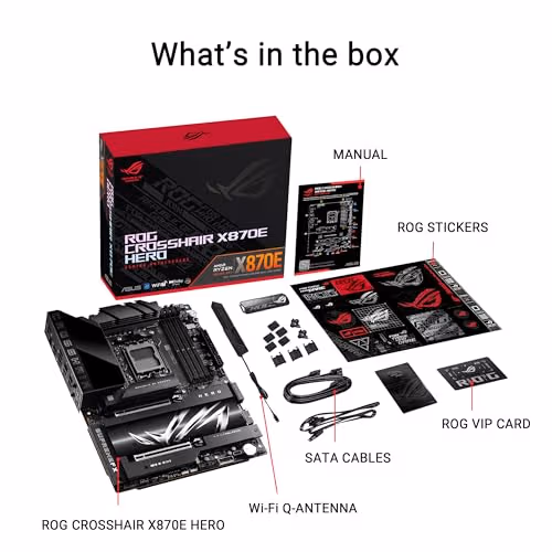 Asus ROG CROSSHAIR X870E HERO WIFI DDR5 ATX image