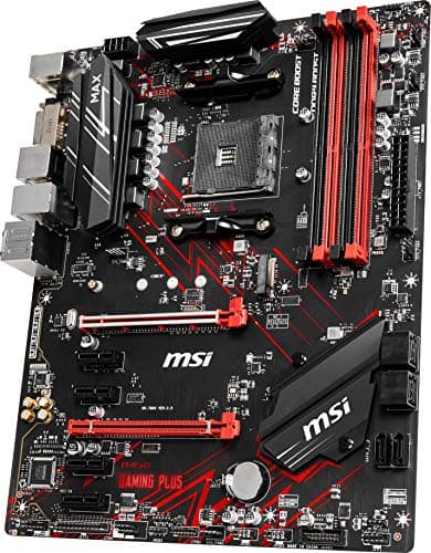 MSI Performance Gaming AMD Ryzen 2ND and 3rd Gen AM4 M.2 USB 3 DDR4 DVI HDMI Crossfire ATX Motherboard (B450 GAMING PLUS Max) image