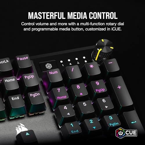 Corsair K70 CORE RGB Wired Corsair MLX Red Linear Gaming Keyboard image