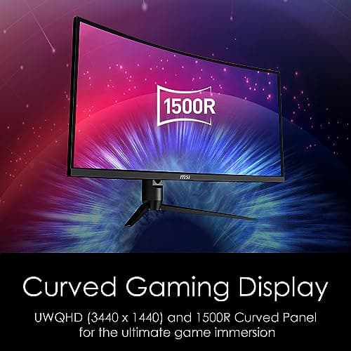 MSI Optix MAG342CQR 34" 1440p 144Hz VA Curved Monitor image