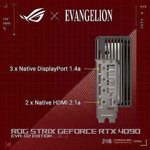 Asus ROG STRIX OC EVA-02 GeForce RTX 4090 24GB GDDR6X Red / Black image