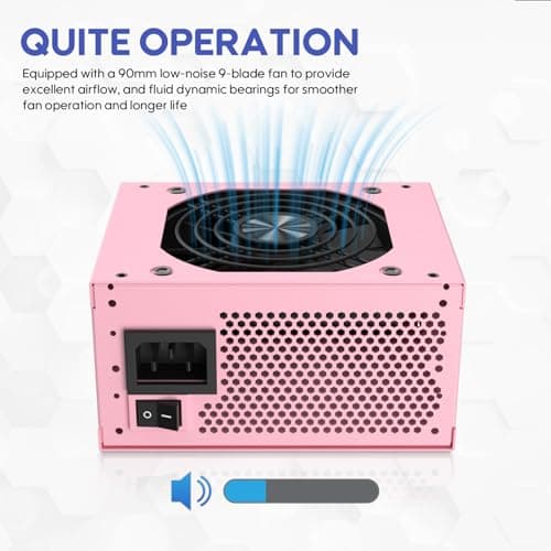 Vetroo CP-PSU-VT-850W-SFX Pink SFX 850W Fully Modular 80+ Gold Certified image