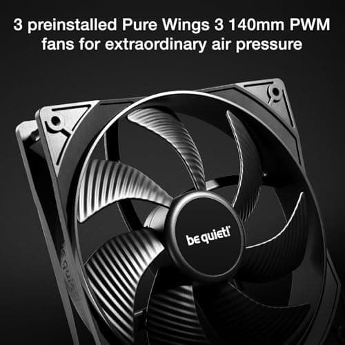 be quiet! Pure Base 501 DX ATX Mid Tower Black Tempered Glass Side Panel image