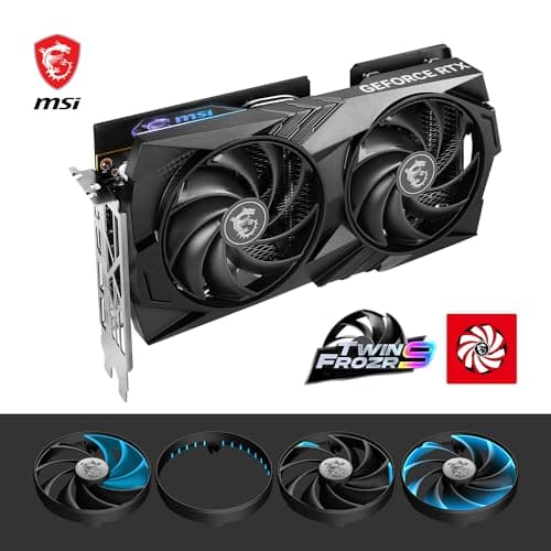 MSI GAMING X GeForce RTX 4060 8GB GDDR6 Black image