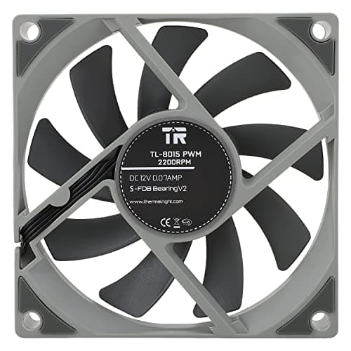 Thermalright TL-8015 80mm Gray PWM 28.4 CFM 1-Pack image