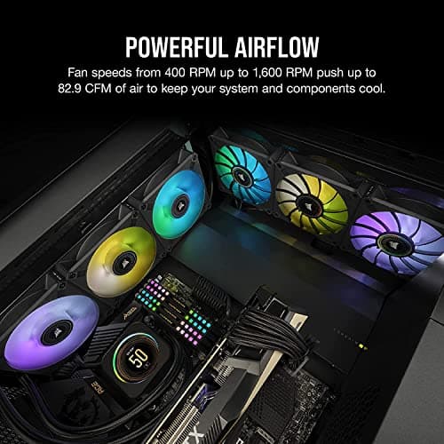 Corsair iCUE ML RGB ELITE Premium 140mm White Addressable RGB PWM 82.9 CFM image