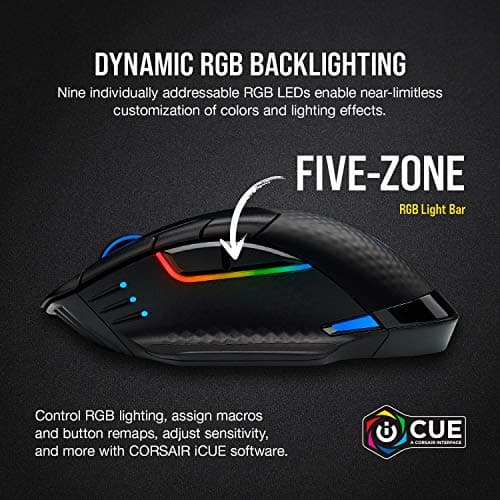 Corsair Dark Core RGB Pro Wireless Gaming Mouse - Black image