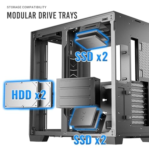 Antec C8 ATX Full Tower Black Tempered Glass ARGB image