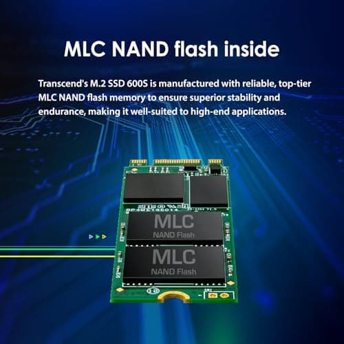 Transcend MTS600 256GB M.2-2260 SSD SATA image