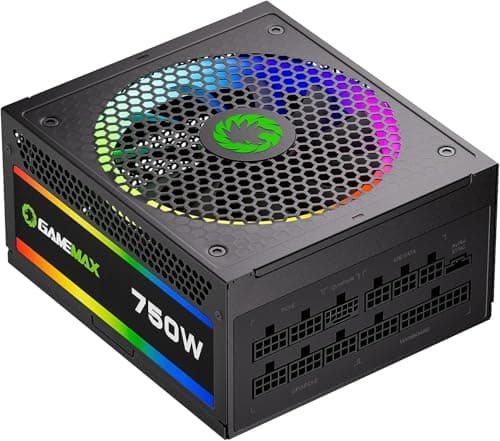 GameMax RGB Rainbow 750W Fully Modular 80+ Gold Certified ATX main image