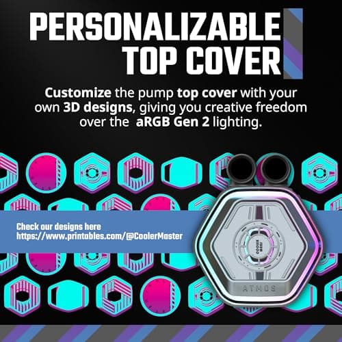 Cooler Master Masterliquid Atmos Water 360mm 70.7 CFM White image