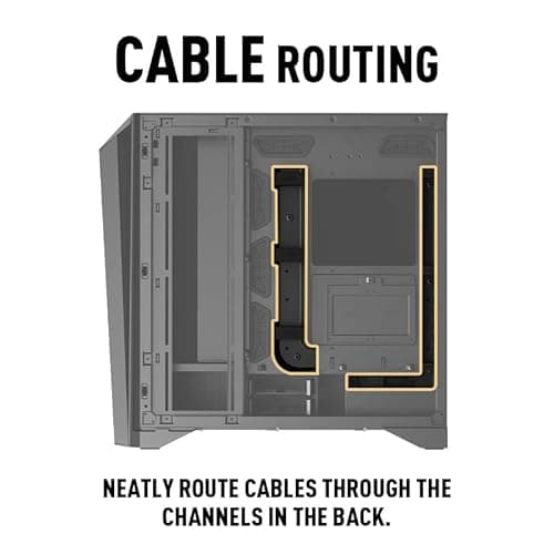 MSI MEG PROSPECT 700R ATX Mid Tower Black Tempered Glass Side Panel, USB 3.2 Gen 2x2 Type-C, USB 3.2 Gen 1 Type-A image
