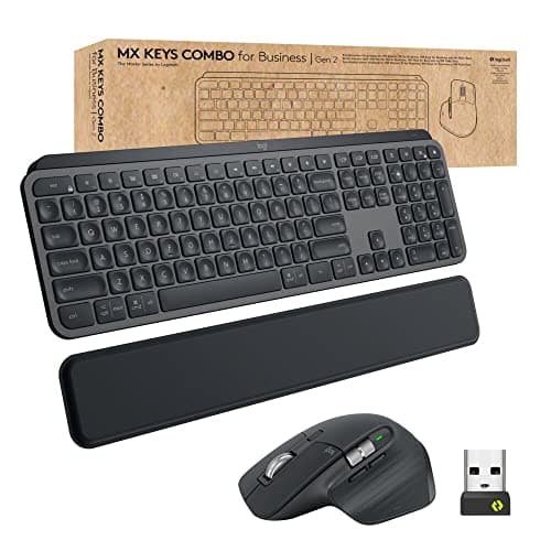 Logitech MX Keys Gen 2 Bluetooth/Wireless/Wired/Wired Slim Keyboard With Optical Mouse main image