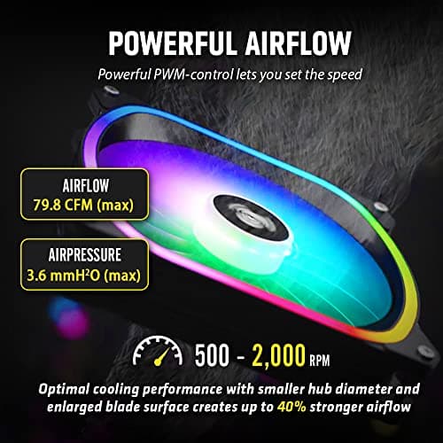 Enermax AQUAFUSION ADV Water 240mm 79.8 CFM Black image