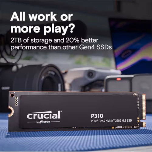 Crucial P310 2TB M.2 SSD PCIe 4.0 NVMe image