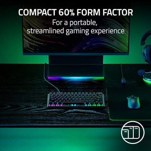 Razer Huntsman V3 Pro Mini RGB Wired Analog Optical Mechanical Gaming Keyboard image