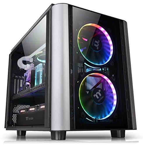 Thermaltake Level 20 XT ATX Desktop Black / Silver Tempered Glass Side Panel, USB 3.2 Gen 2 Type-C, USB 3.2 Gen 1 Type-A, USB 2.0 Type-A image