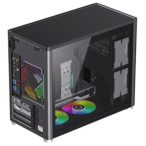 GameMax Spark Micro ATX Mid Tower Black with Tempered Glass Side Panel and USB 3.2 Gen 1 Type-C / USB 3.2 Gen 1 Type-A image
