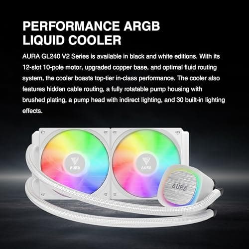 GAMDIAS AURA GL240 V2 Water 240mm 73.6 CFM image