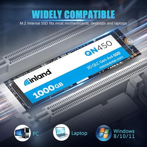 Inland QN450 1TB M.2-2280 SSD PCIe 4.0 X4 NVMe image