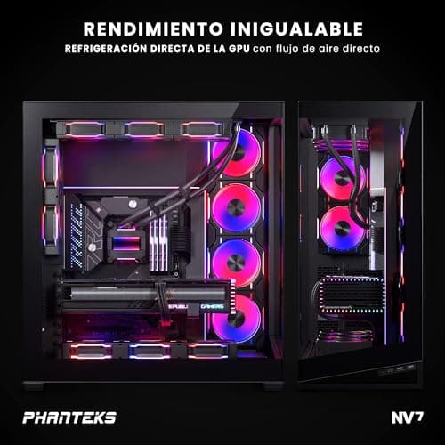 Phanteks NV7 ATX Full Tower Black with Tempered Glass Side Panel and USB 3.2 Gen 2 Type-C, USB 3.2 Gen 1 Type-A image