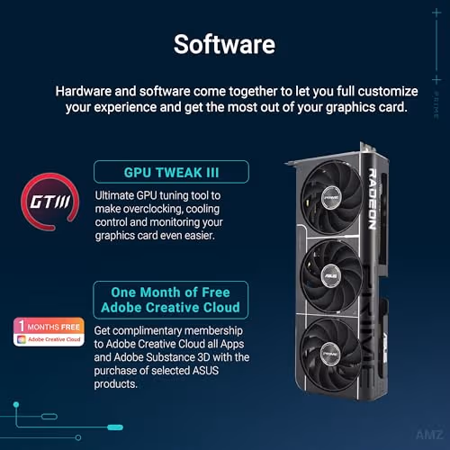 Asus PRIME OC Radeon RX 9060 XT 8GB GDDR6 Black image