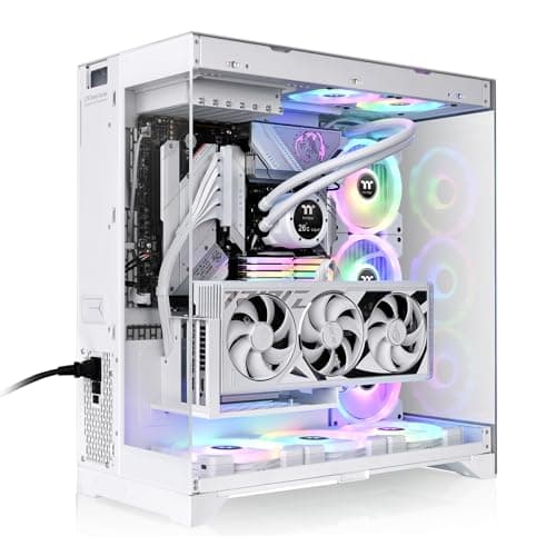 Thermaltake CTE E550 ATX Mid Tower White Tempered Glass Side Panel image