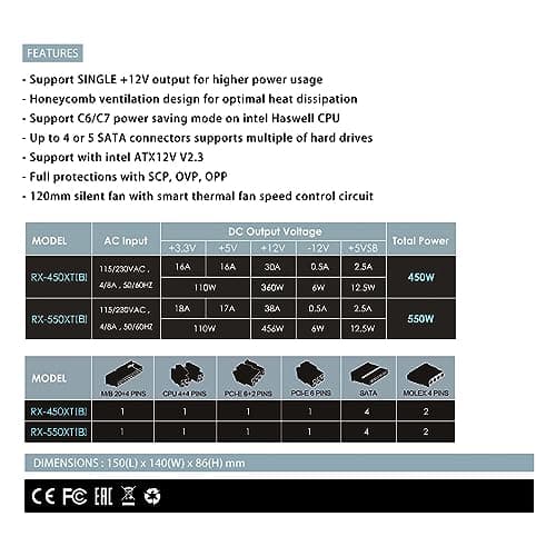Raidmax XT 400W Non-Modular image
