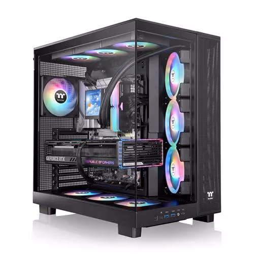 Thermaltake View 380 XL TG ARGB ATX Mid Tower Black Tempered Glass image